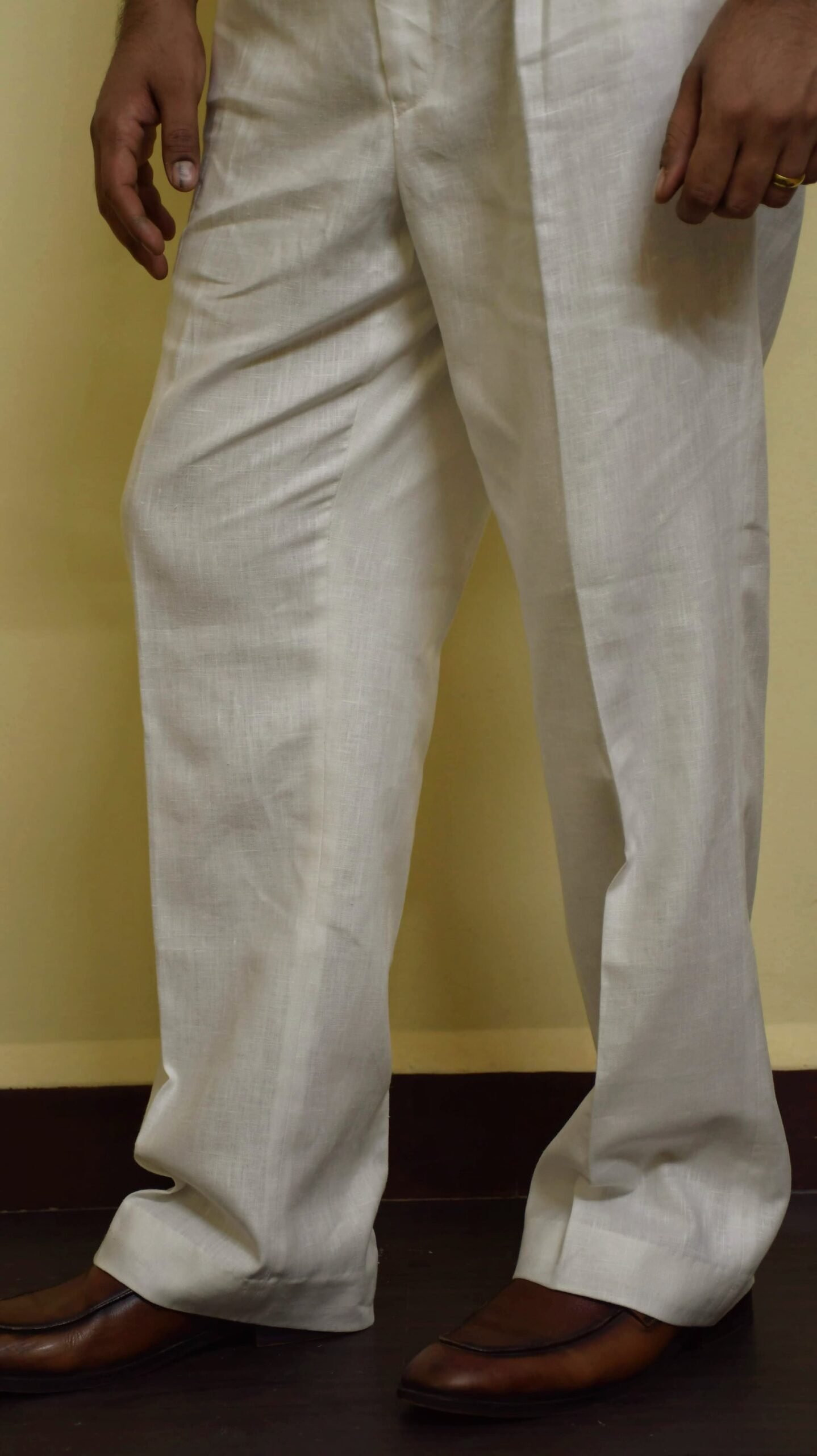 White Linen Trousers