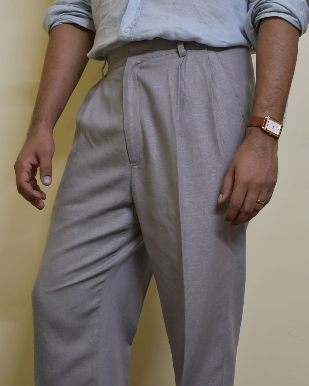 Light Grey Linen Trousers